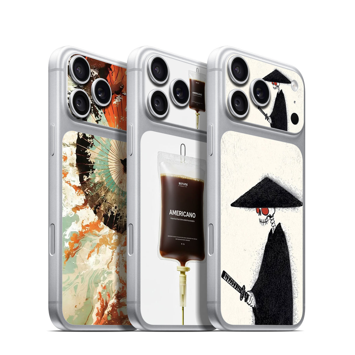 Camera Skin Kit for iPhone 18 Pro Max Silver | STICKSOO