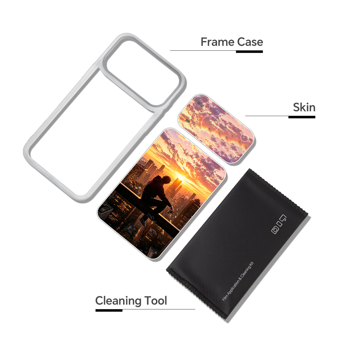 Camera Skin Kit for iPhone 17 Pro Max Cosmic Orange | STICKSOO