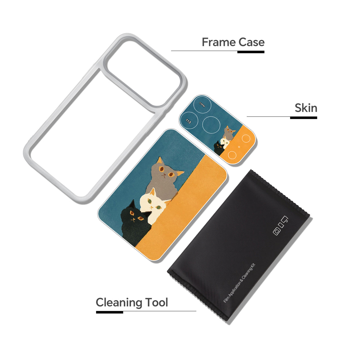 Camera Skin Kit for iPhone 17 Pro Deep Blue | STICKSOO
