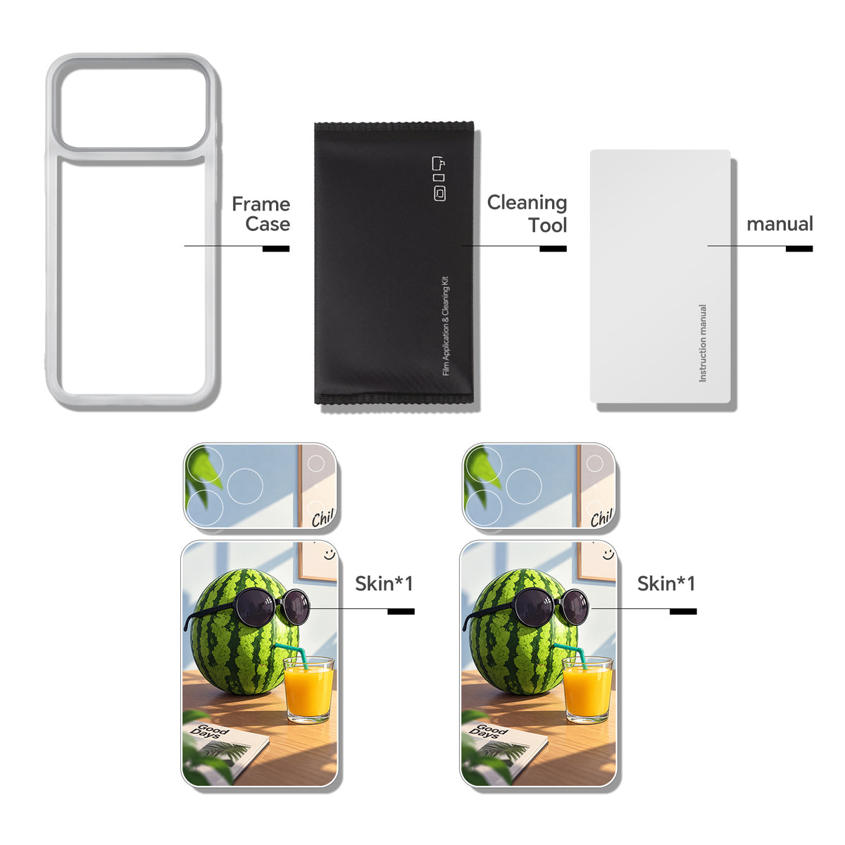 Camera Skin Kit for iPhone 18 Pro Glacier | STICKSOO