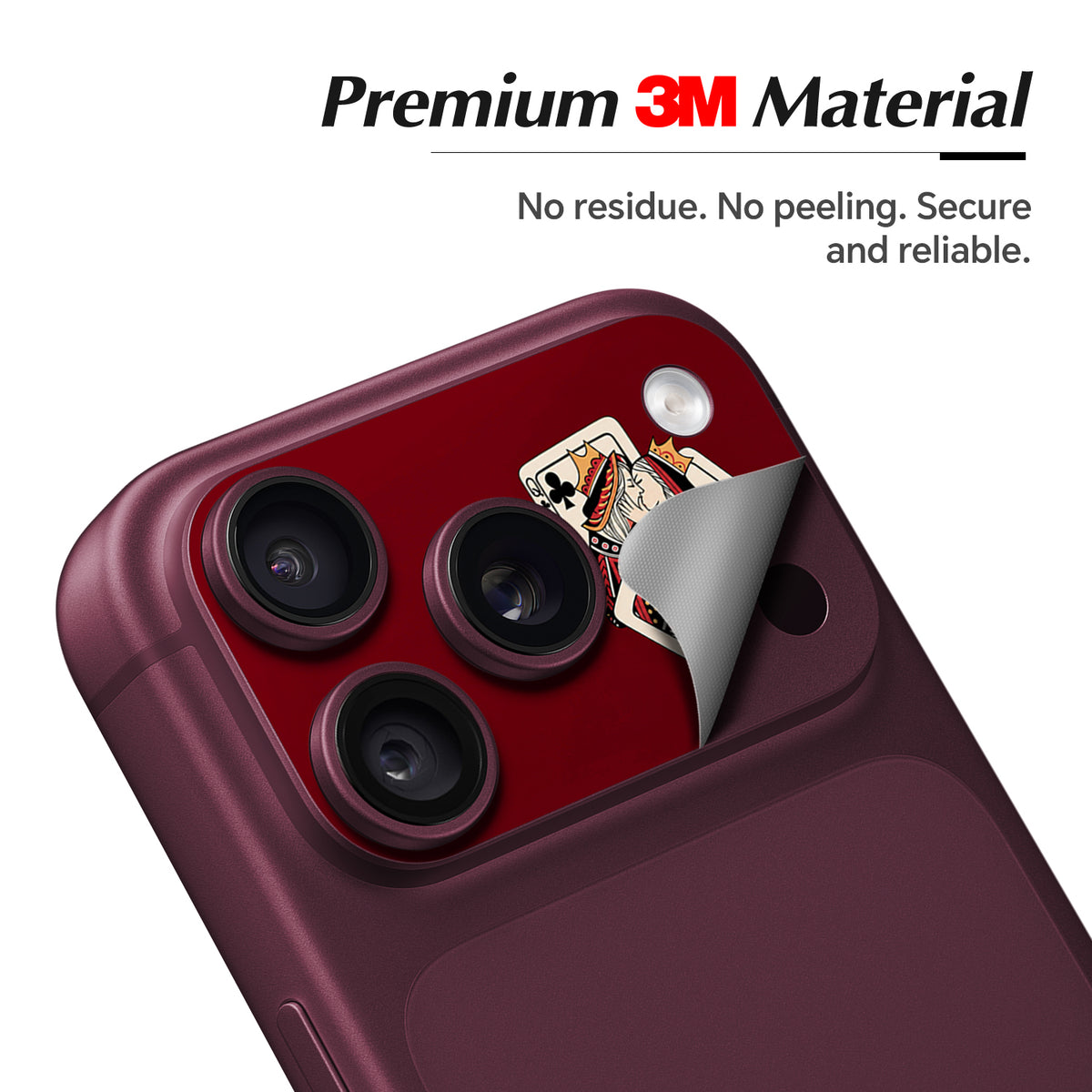 iPhone 18 Pro / Pro Max burgundy camera skin main 2