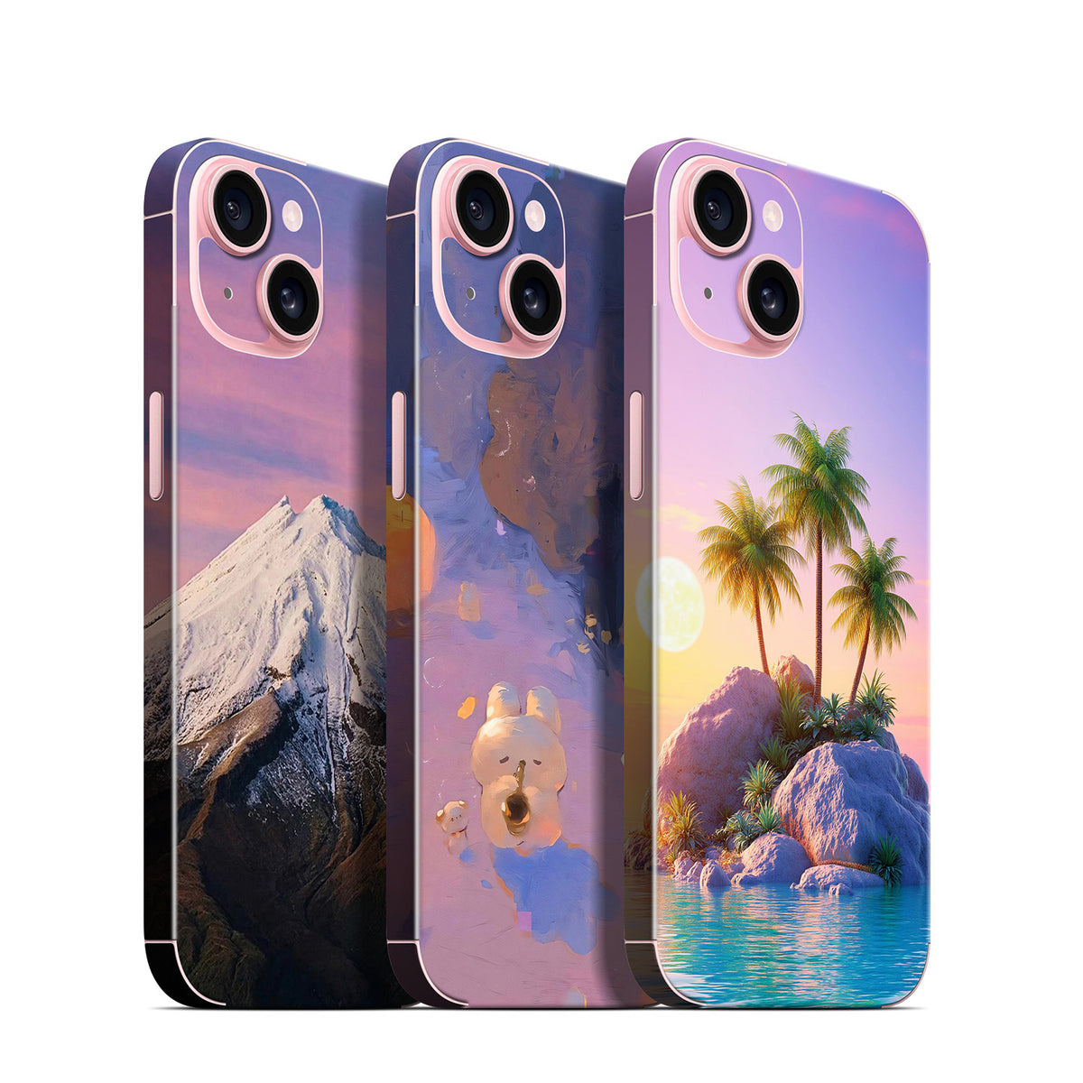 Phone Skin for iPhone 15 Pink — product view 1