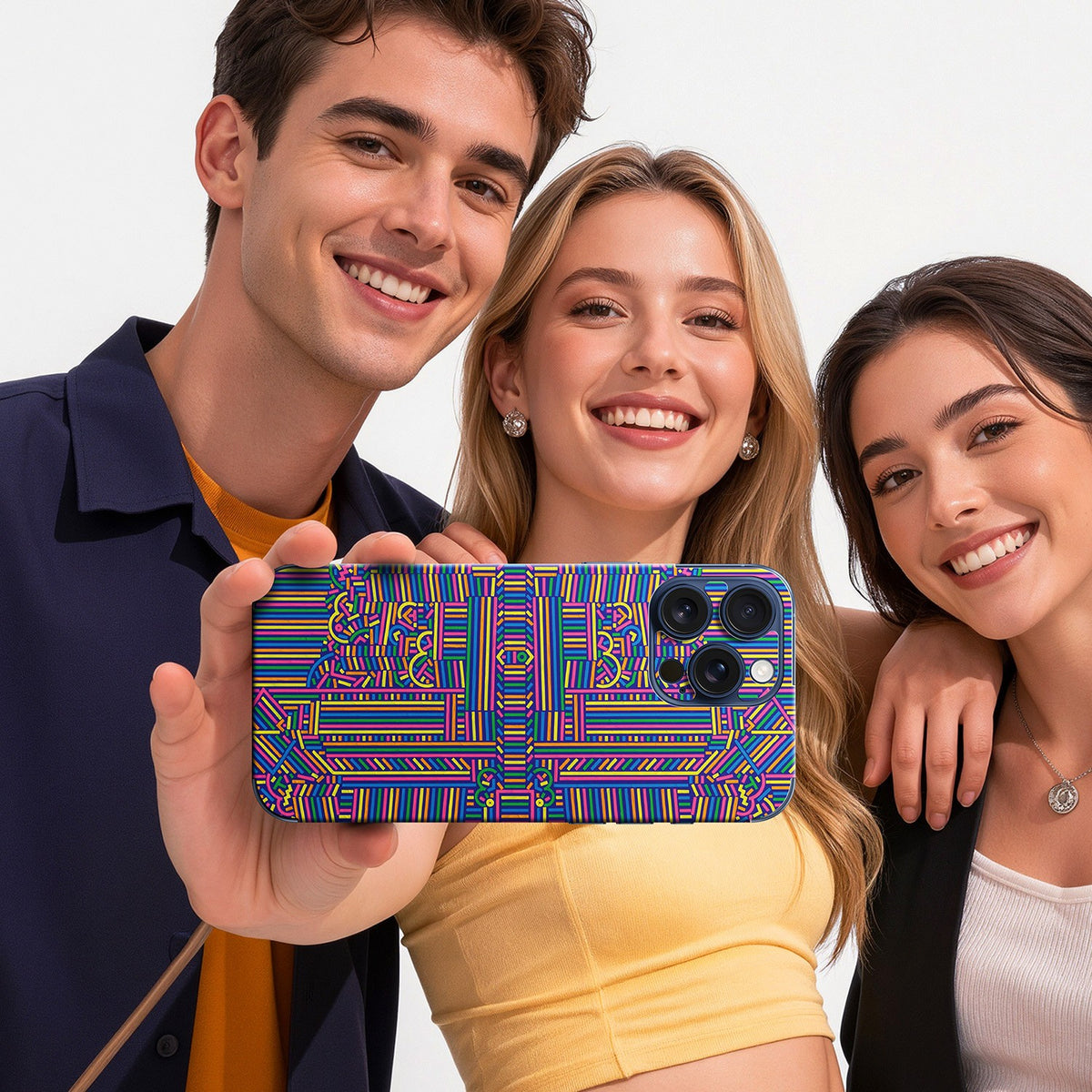 Phone Skin for iPhone 15 Pro Max Blue Titanium — product view 8