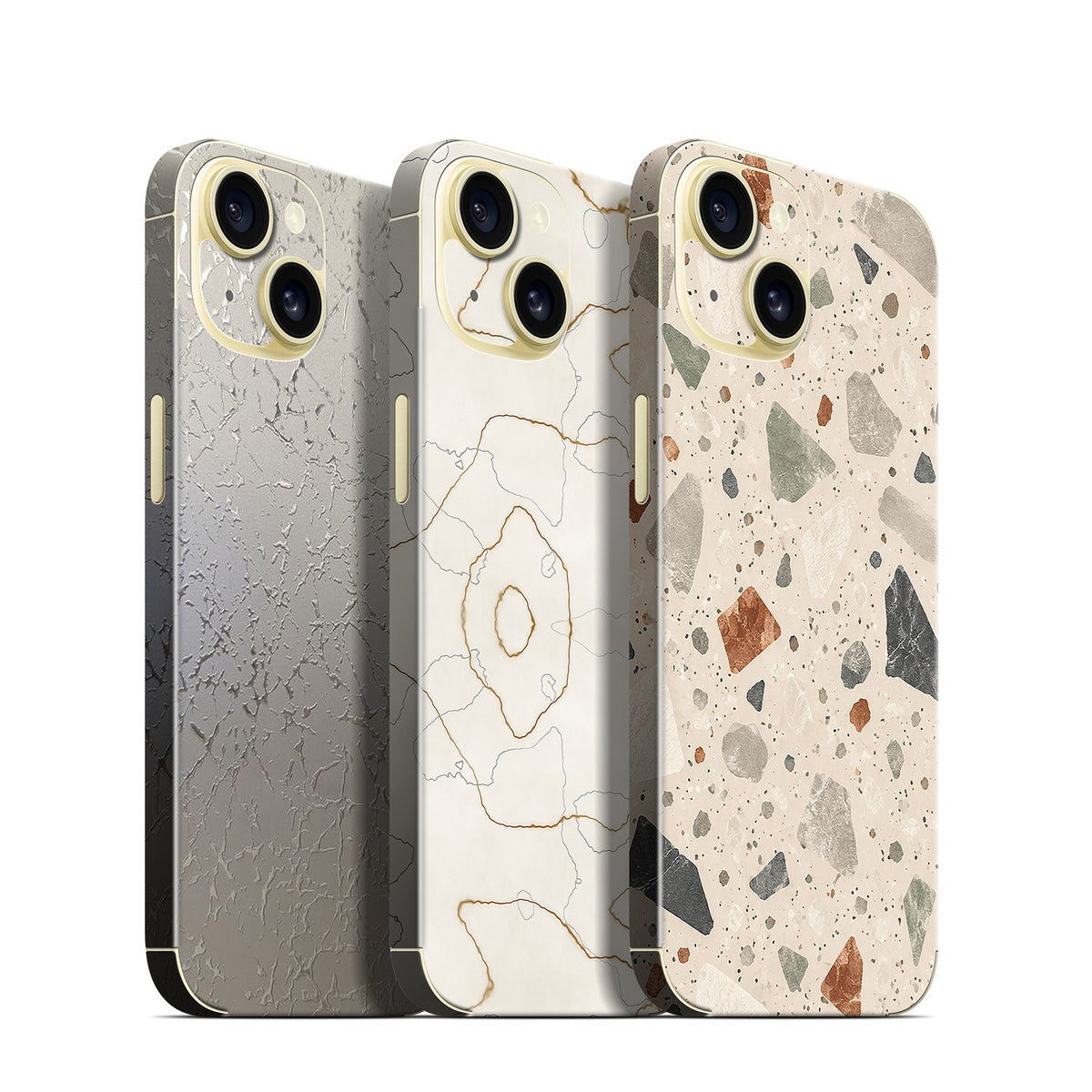 Phone Skin for iPhone 15 Yellow — product view 1