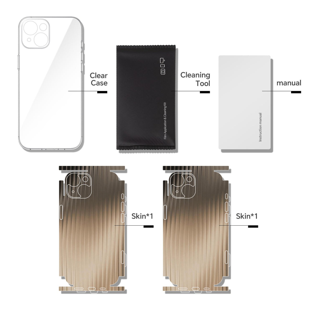Phone Skin for iPhone 15 Yellow — product view 9