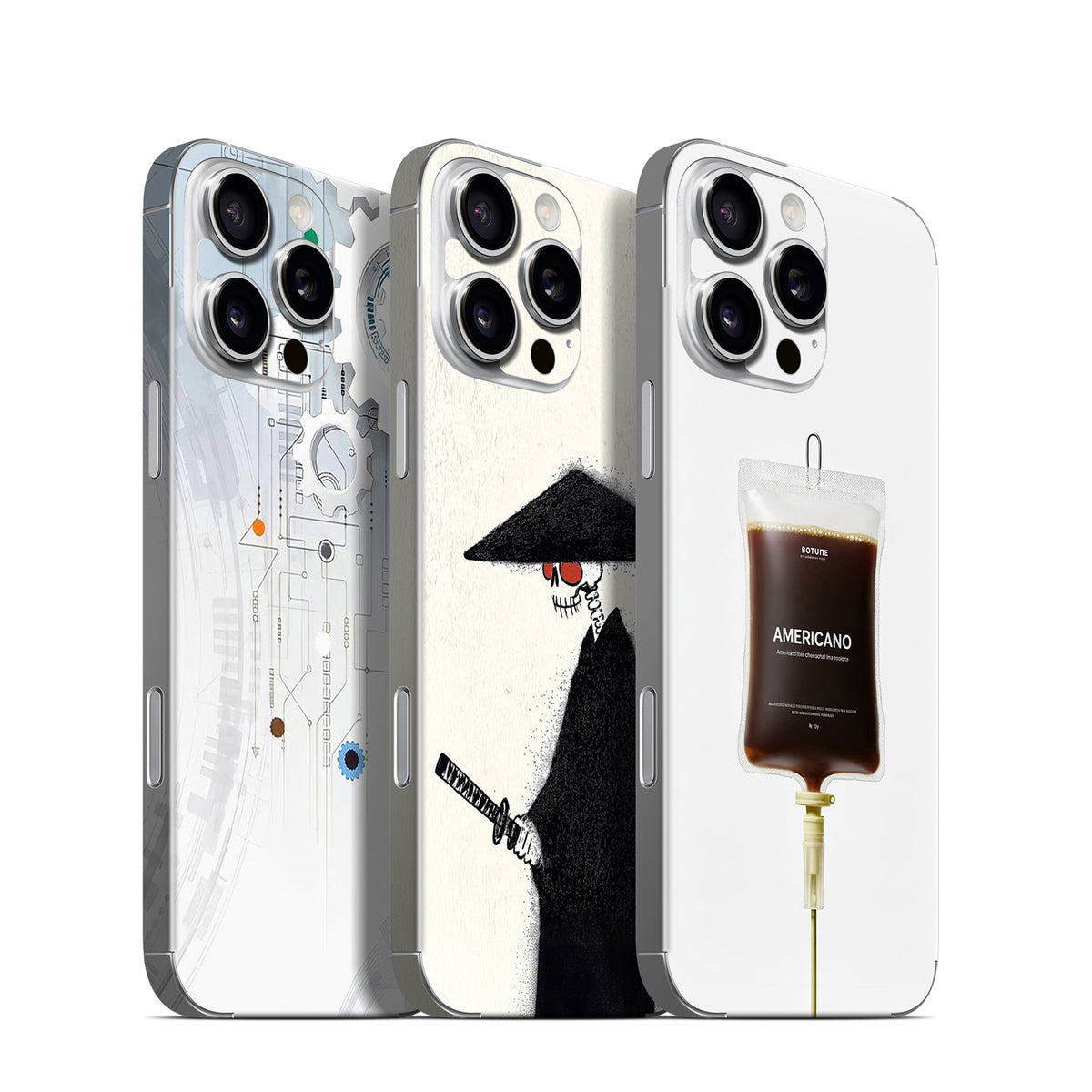 Phone Skin for iPhone 16 Pro Max White Titanium — product view 1