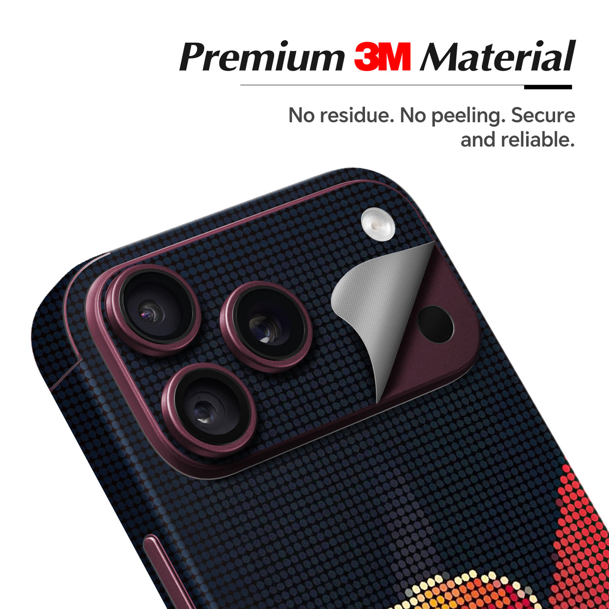 Phone Skin for iPhone 18 Pro and iPhone 18 Pro Max — Burgundy — product view 2