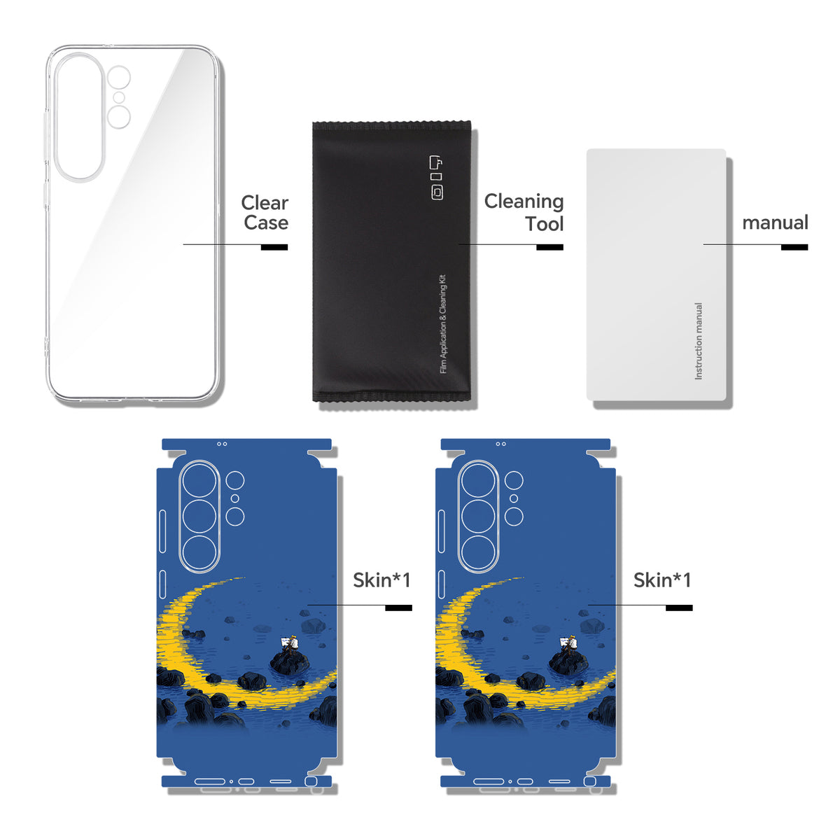 Full-body Phone Skin for Samsung Galaxy S26 Ultra — Blue — main 9