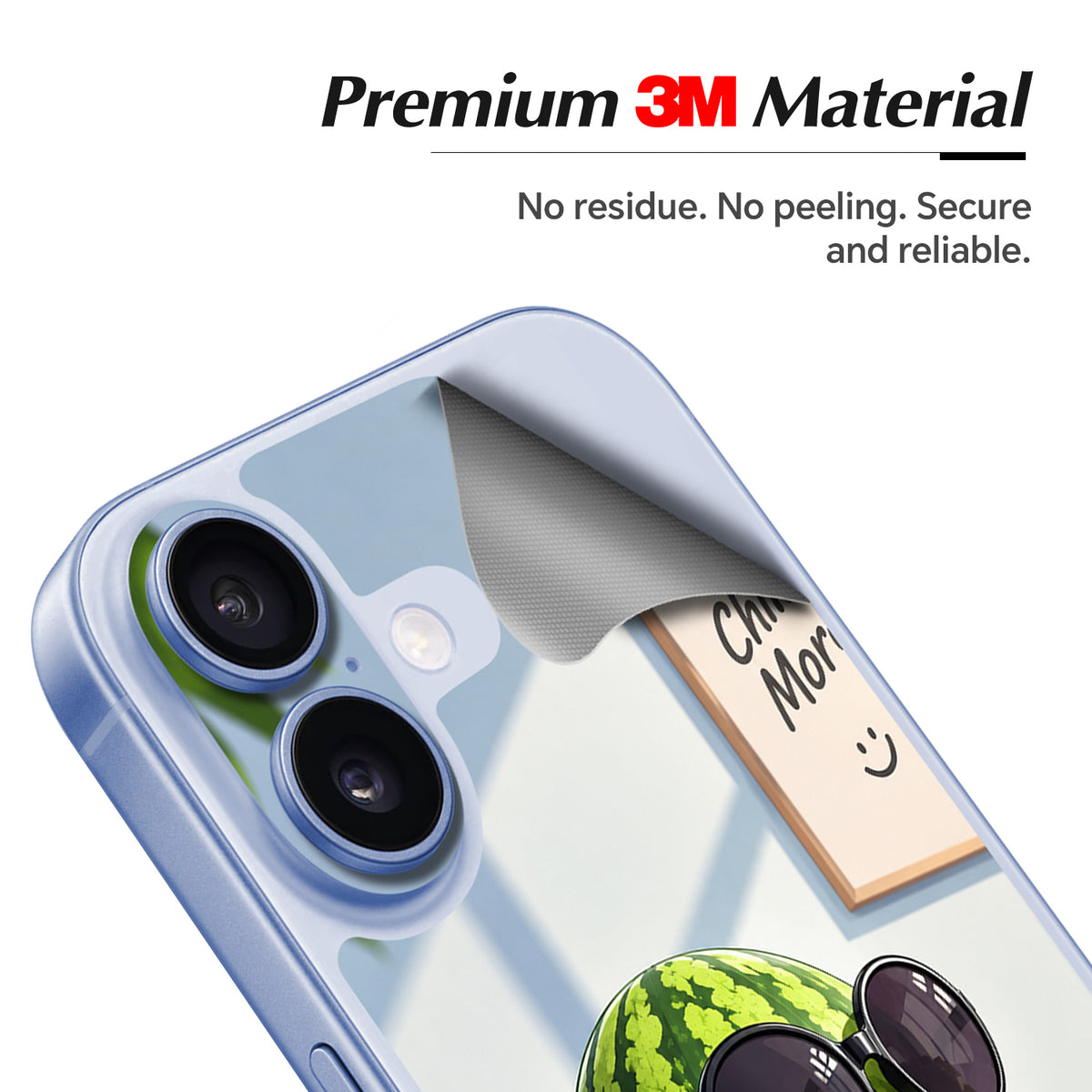 STICKSOO Camera Skin Kit for iPhone 17 Mist Blue - product image 2