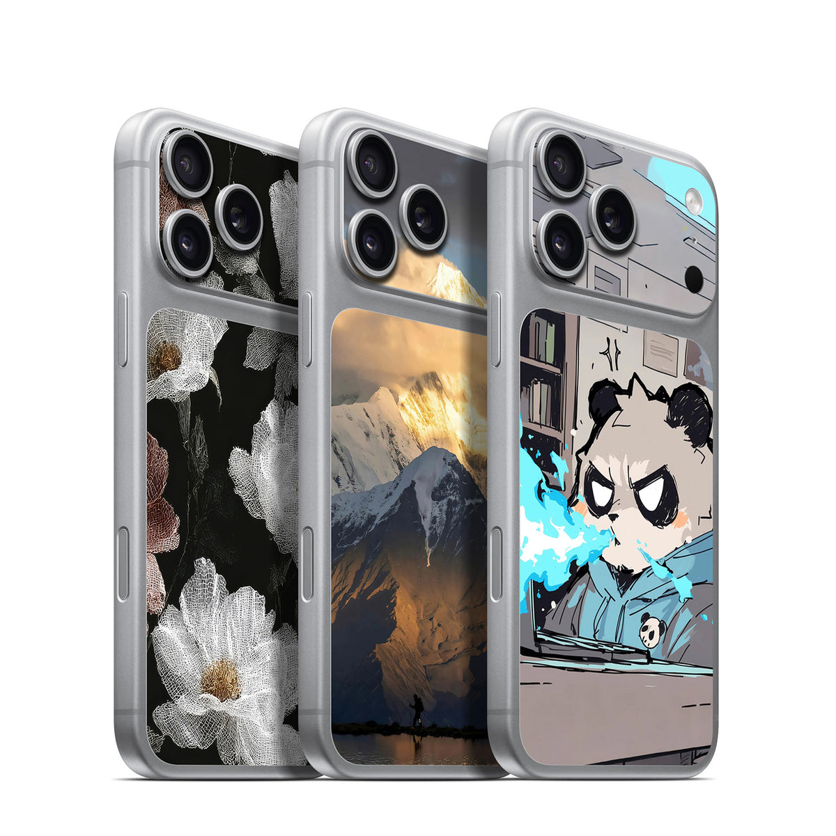Camera Skin Kit for iPhone 17 Pro Max Silver | STICKSOO