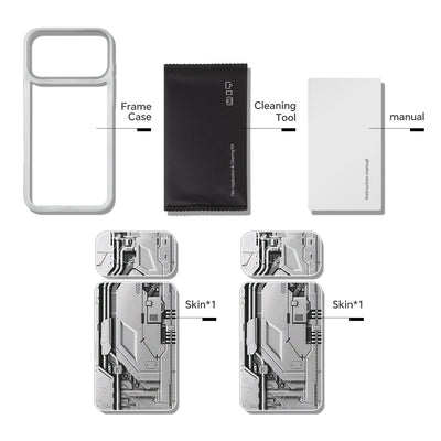 Camera Skin Kit for iPhone 18 Pro Max Silver | STICKSOO