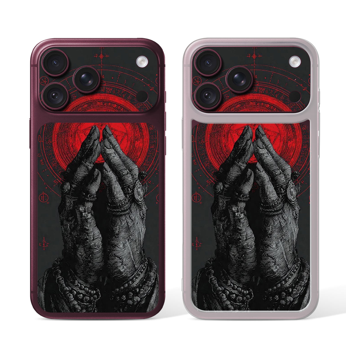 
Camera Skin Kit for iPhone 18 Pro Max Burgundy — Design 511