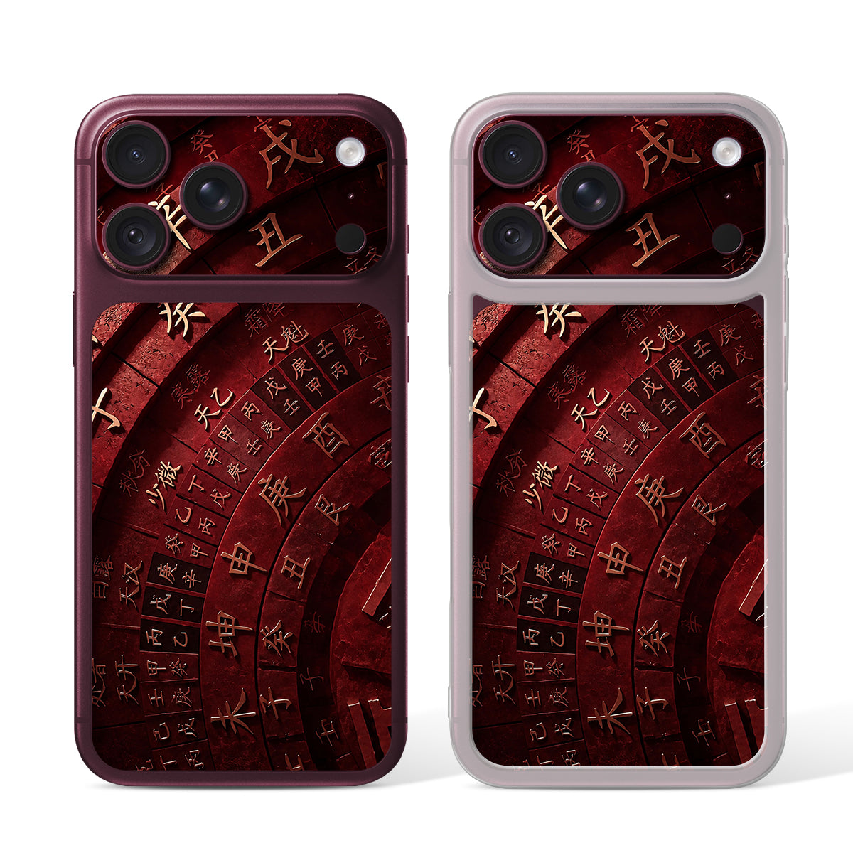 
Camera Skin Kit for iPhone 18 Pro Max Burgundy — Design 415