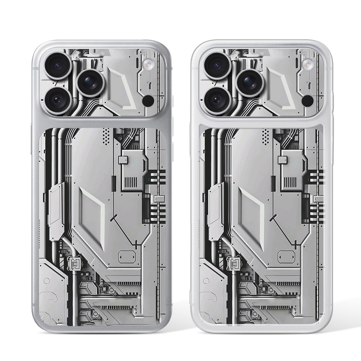 
Camera Skin Kit for iPhone 18 Pro Max Silver — Design 526