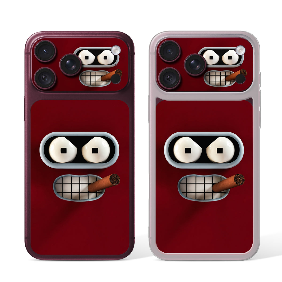 
Camera Skin Kit for iPhone 18 Pro Max Burgundy — Design 532