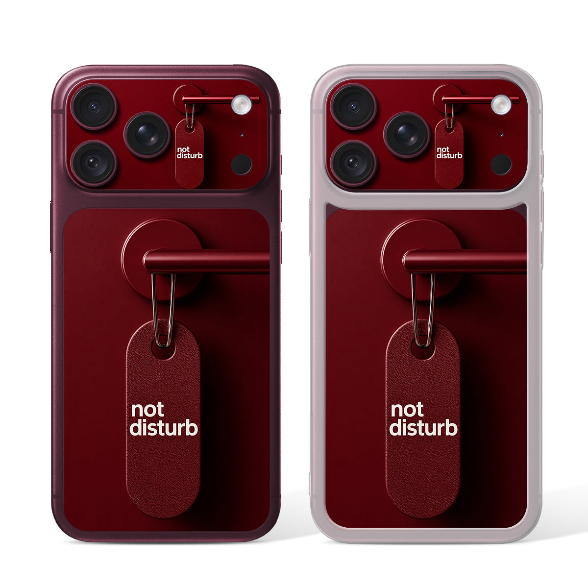 
Camera Skin Kit for iPhone 18 Pro Max Burgundy — Design 534