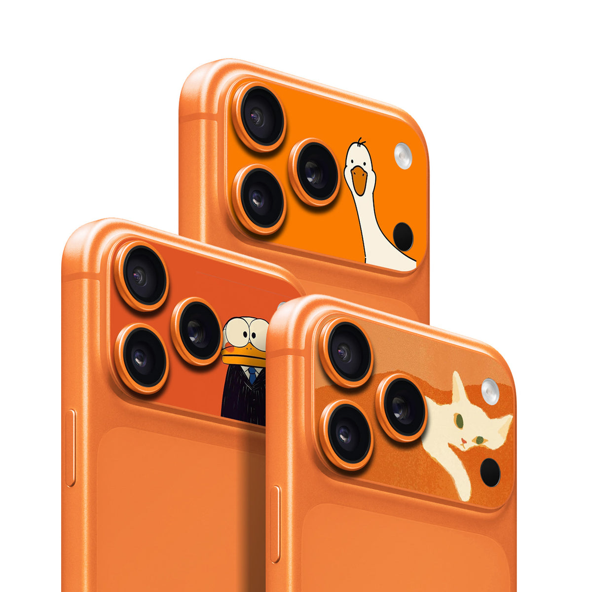 iPhone 17 Pro / Pro Max cosmic-orange camera skin main 1