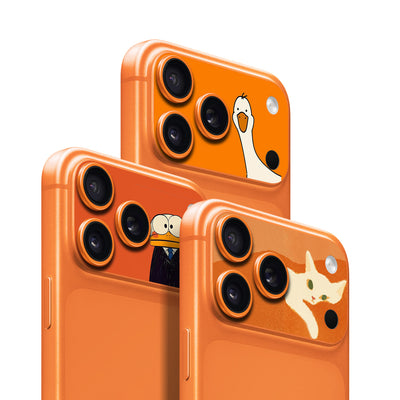 iPhone 17 Pro / Pro Max cosmic-orange camera skin main 1