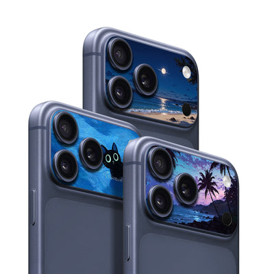 iPhone 17 Pro / Pro Max deep-blue camera skin main 1