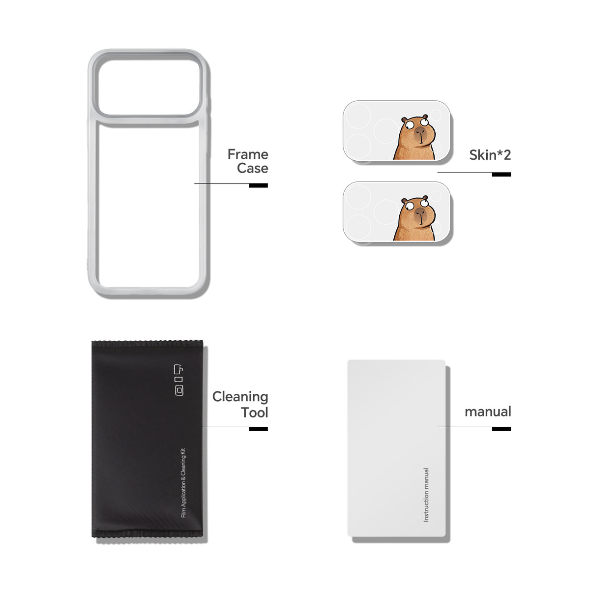 iPhone 17 Pro / Pro Max silver camera skin main 6