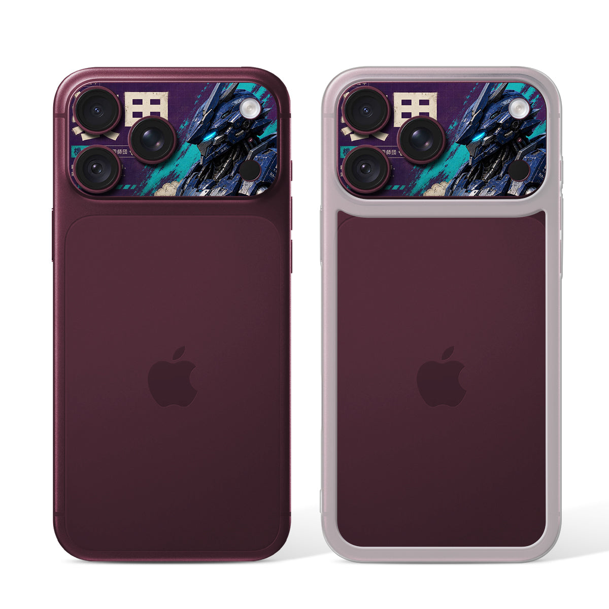 
Camera Skin for iPhone 18 Pro Max Burgundy — Design 1677