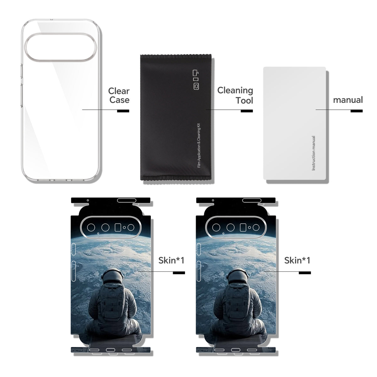 Full-body Phone Skin for Google Pixel 11 — Black — product view 9