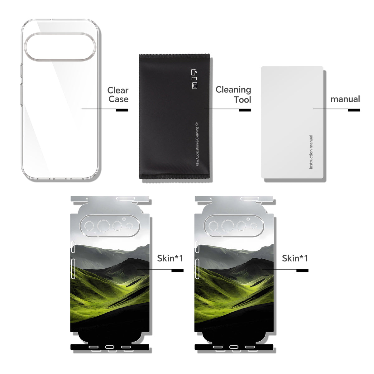 Full-body Phone Skin for Google Pixel 11 Pro — Gray — product view 9