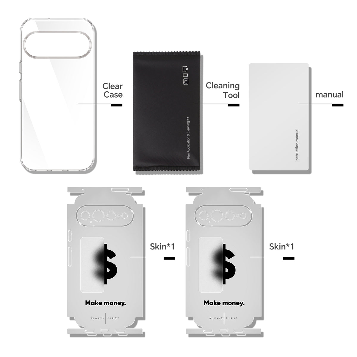 Full-body Phone Skin for Google Pixel 11 Pro XL — Gray — product view 9