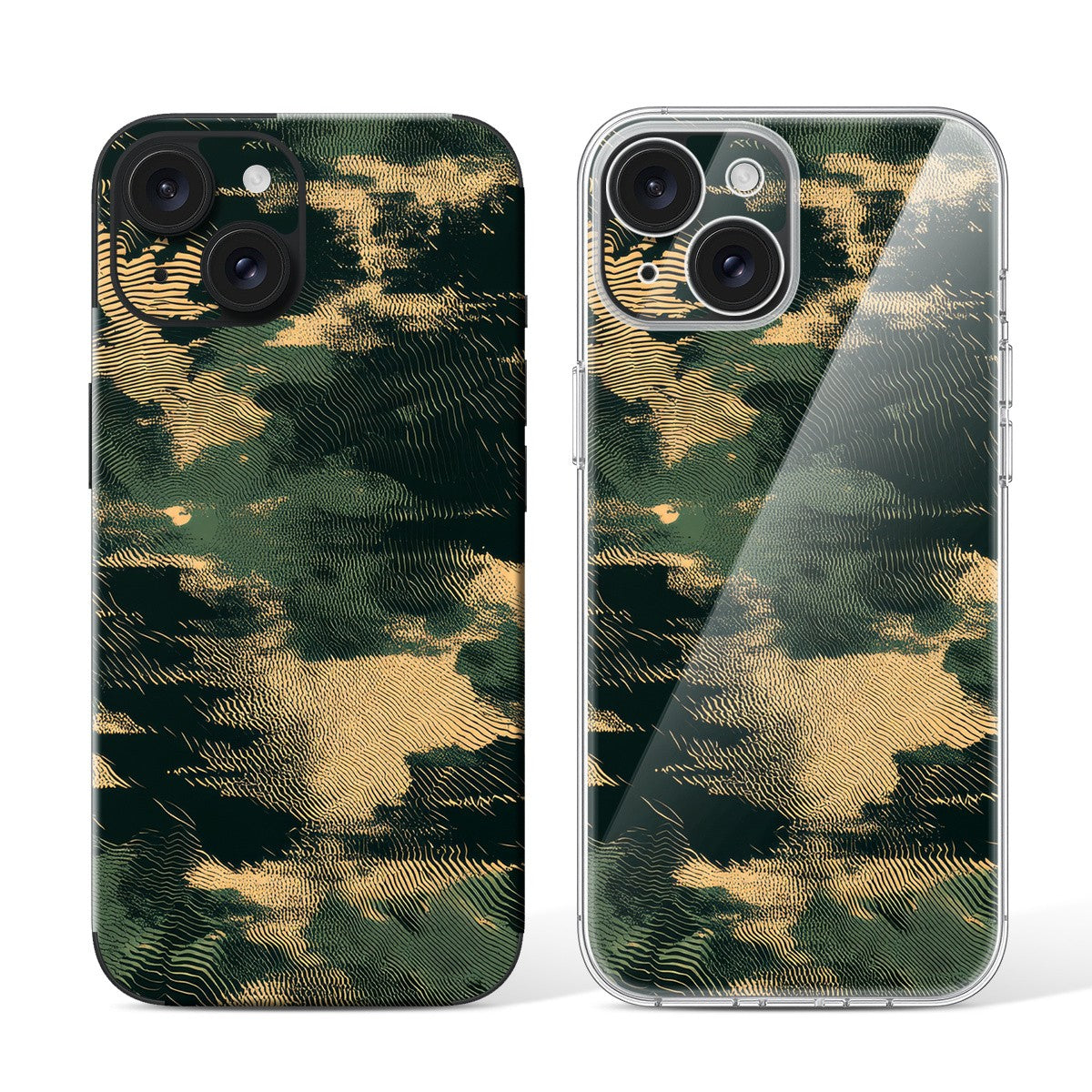 
Phone Skin for iPhone 15 Black — Design 02