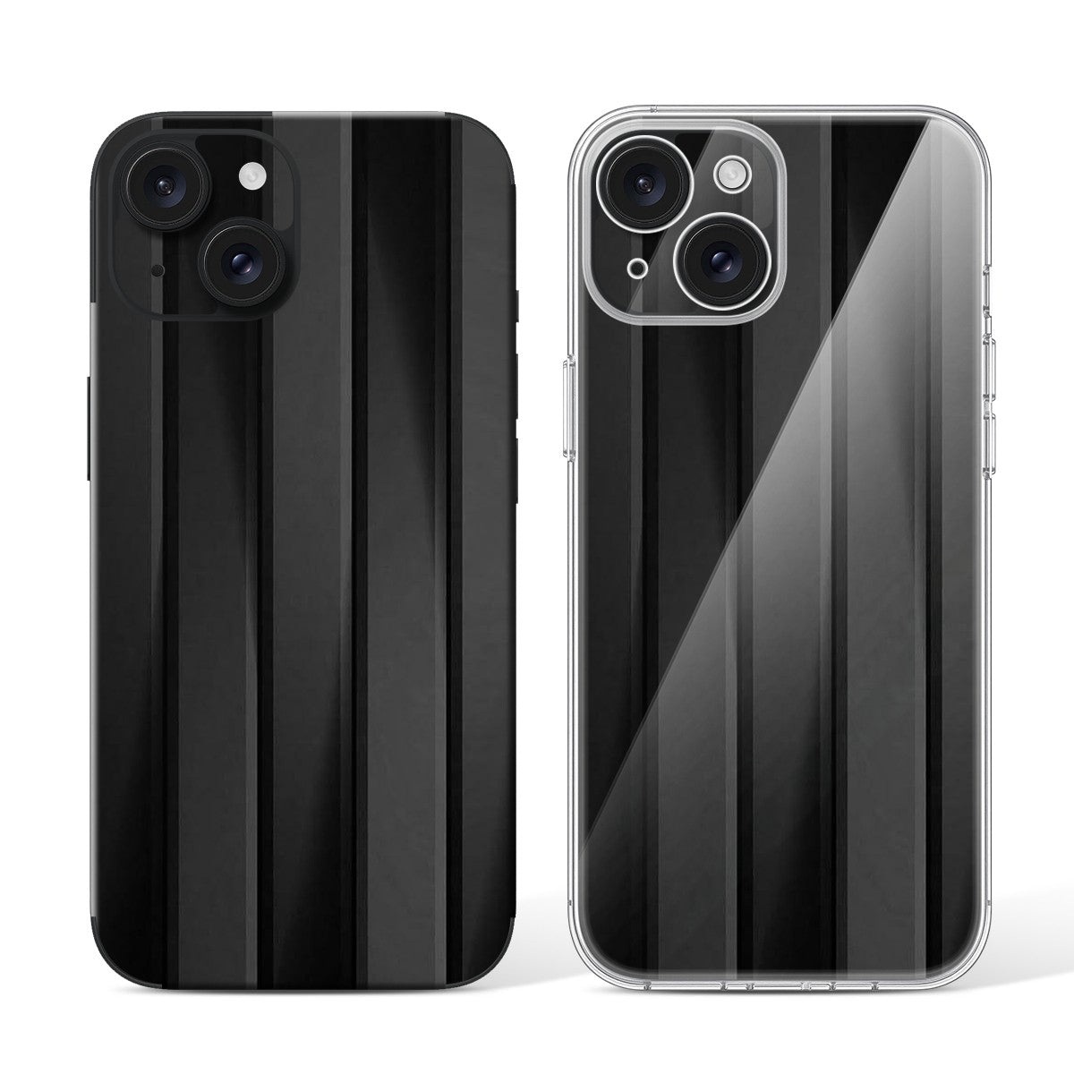 
Phone Skin for iPhone 15 Black — Design 105