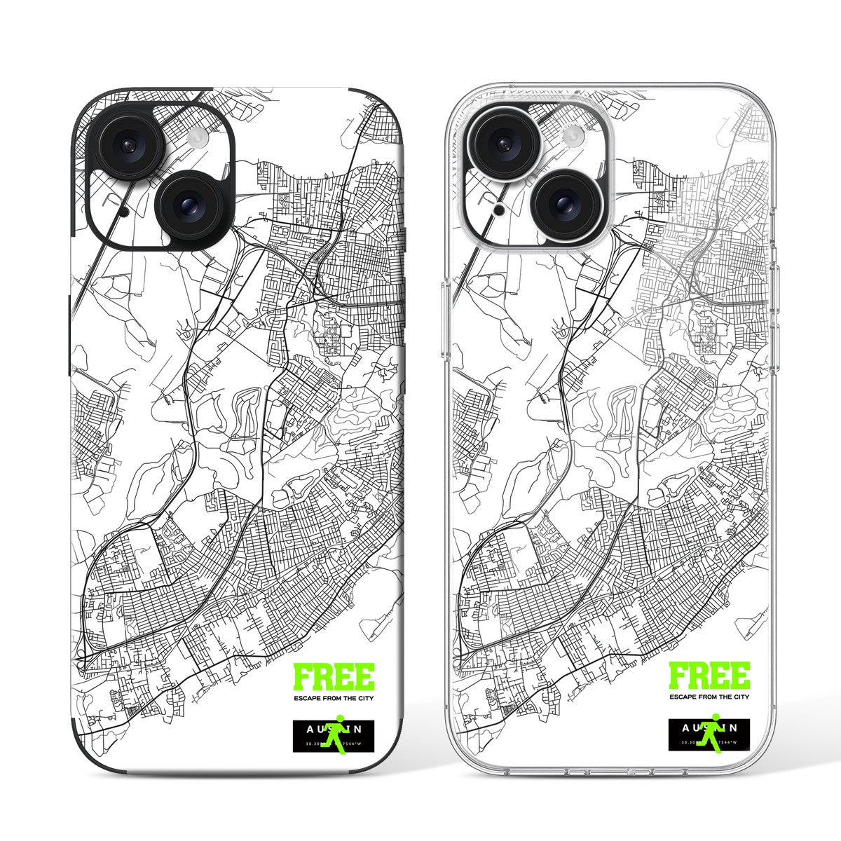 
Phone Skin for iPhone 15 Black — Design 18