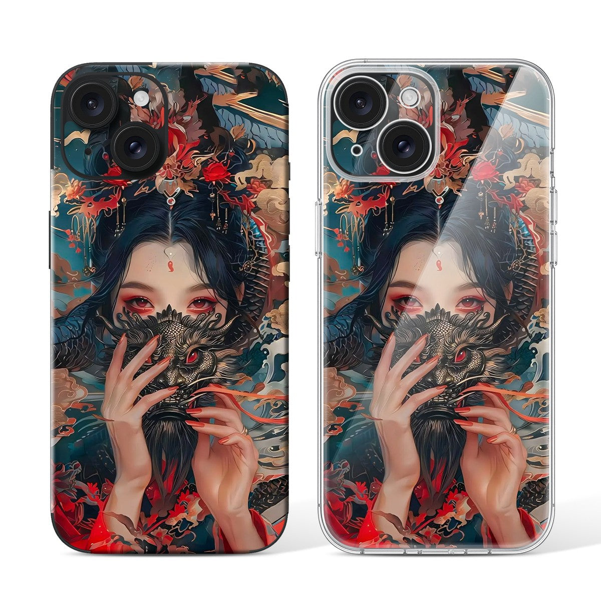 
Phone Skin for iPhone 15 Black — Design 24