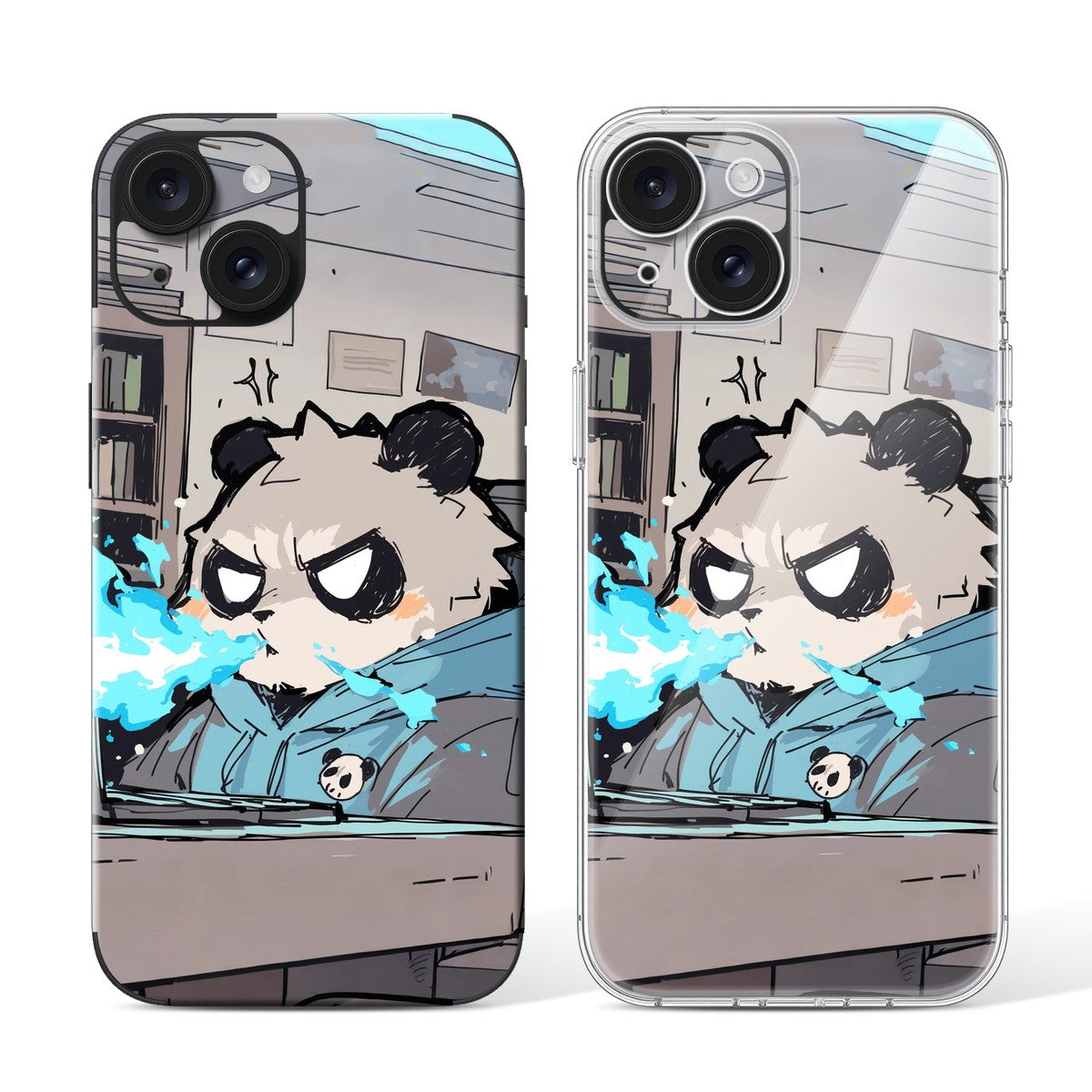 
Phone Skin for iPhone 15 Black — Design 25