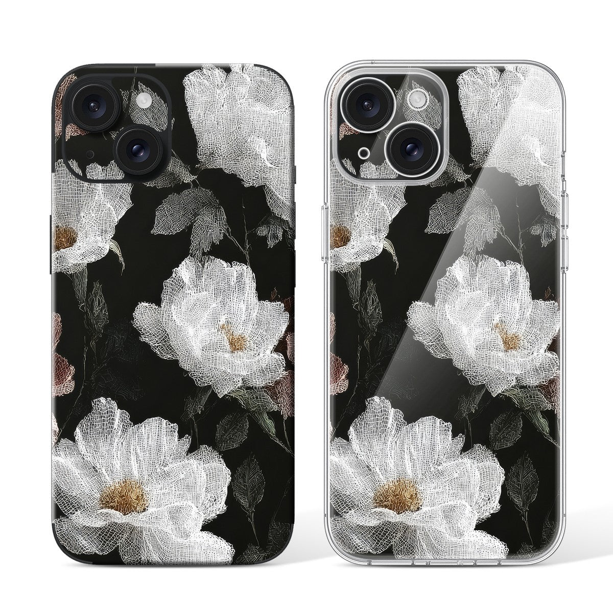 
Phone Skin for iPhone 15 Black — Design 26