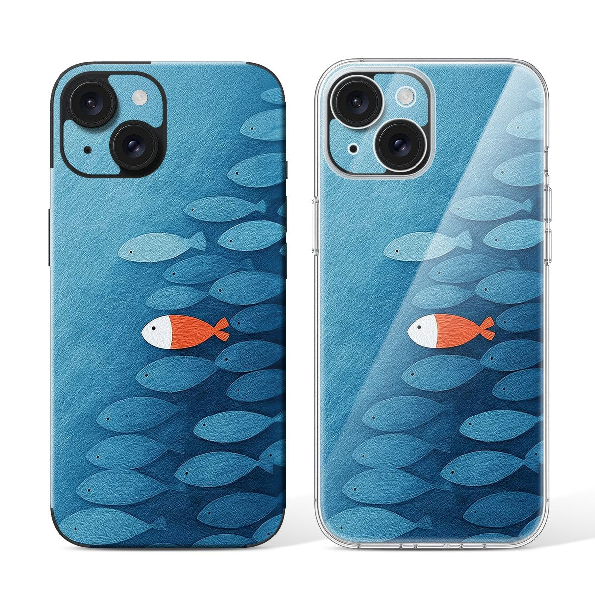 
Phone Skin for iPhone 15 Black — Design 40