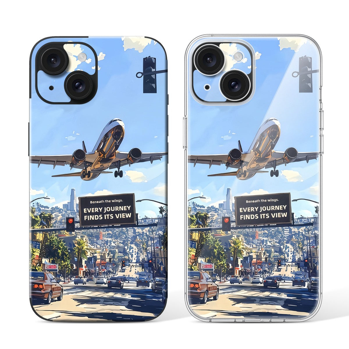 
Phone Skin for iPhone 15 Black — Design 60