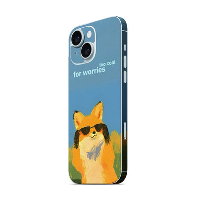 Phone Skin for iPhone 15 Blue — product view 4