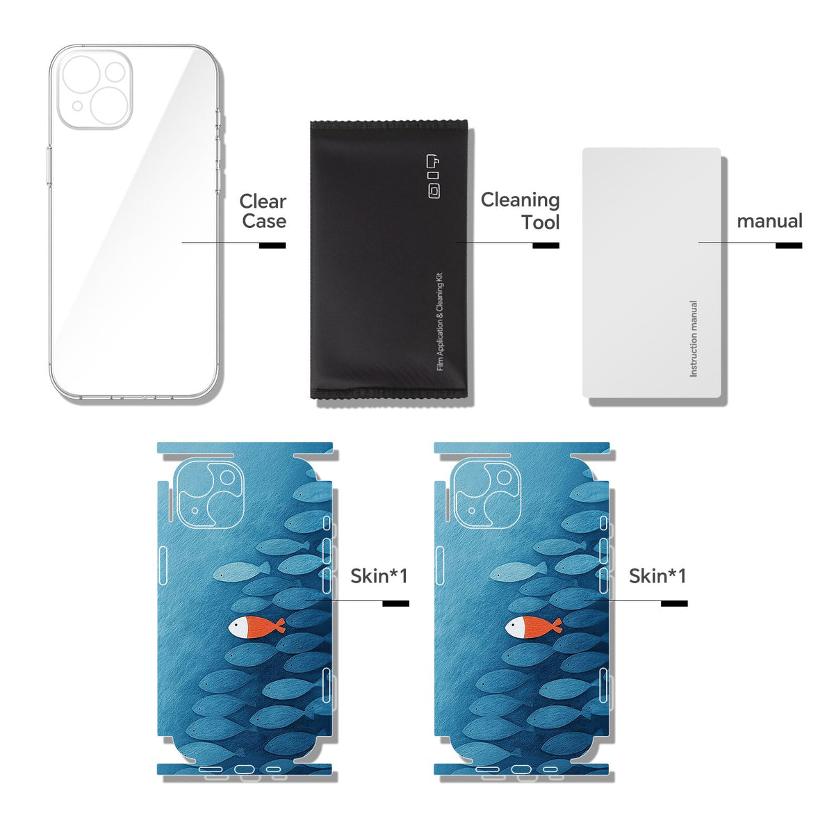 Phone Skin for iPhone 15 Blue — product view 9