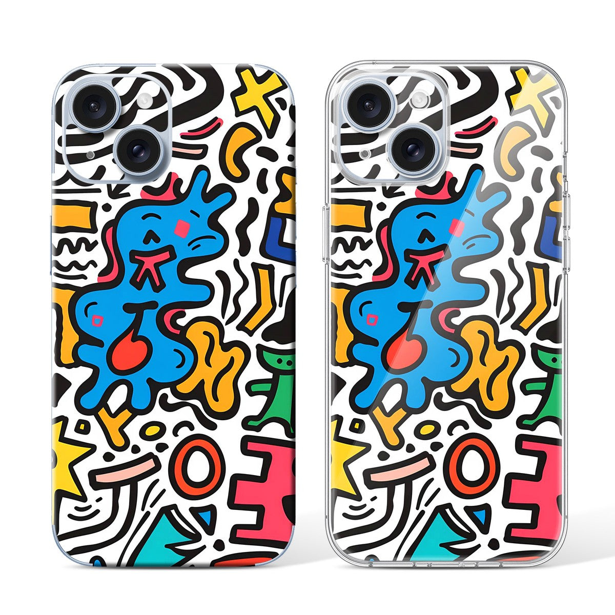 
Phone Skin for iPhone 15 Blue — Design 17