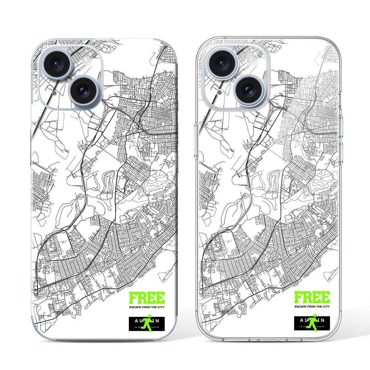
Phone Skin for iPhone 15 Blue — Design 18