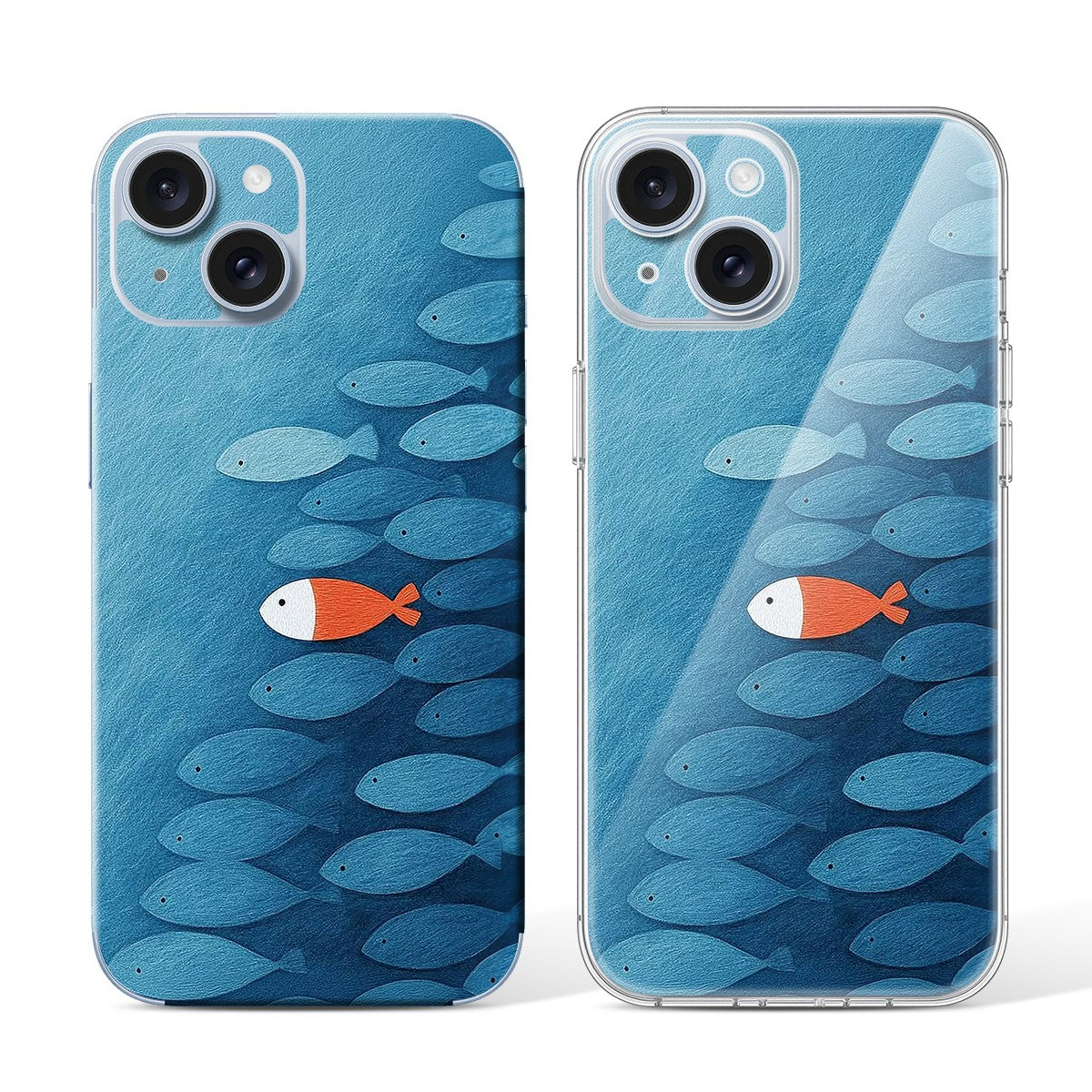 
Phone Skin for iPhone 15 Blue — Design 40