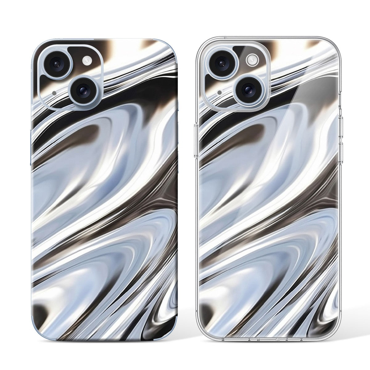 
Phone Skin for iPhone 15 Blue — Design 82