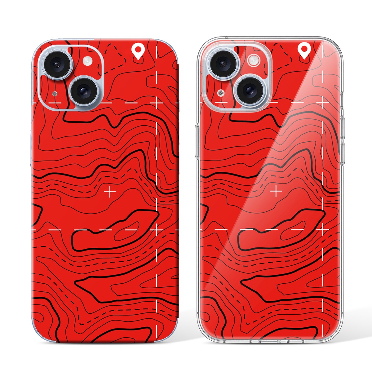 
Phone Skin for iPhone 15 Blue — Design 83