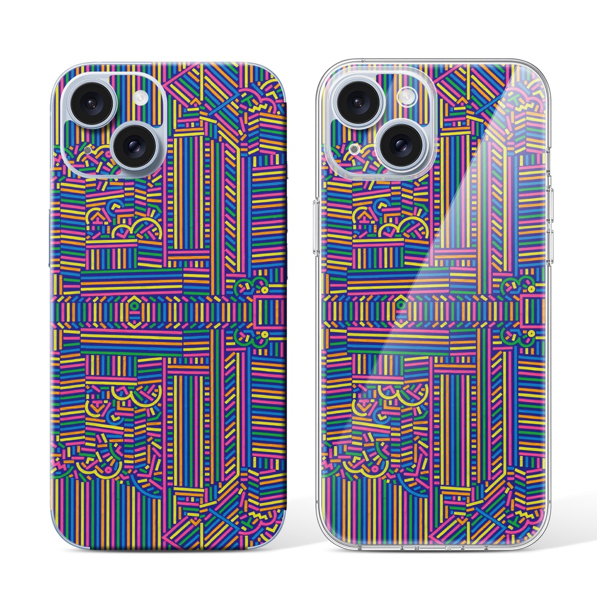 
Phone Skin for iPhone 15 Blue — Design 87