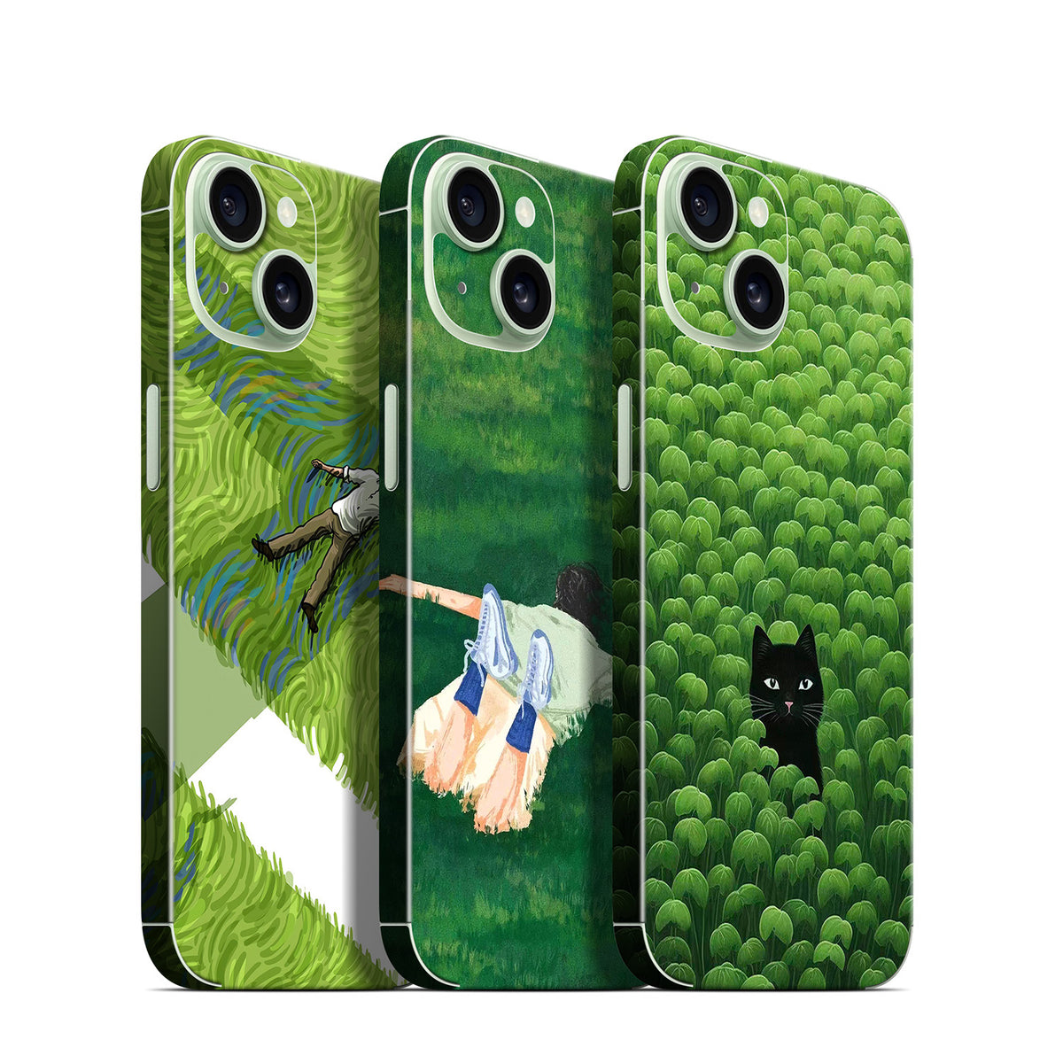 Phone Skin for iPhone 15 Green — product view 1