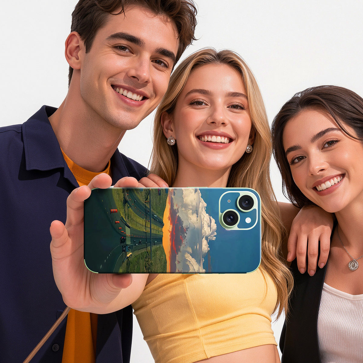 Phone Skin for iPhone 15 Green — product view 8
