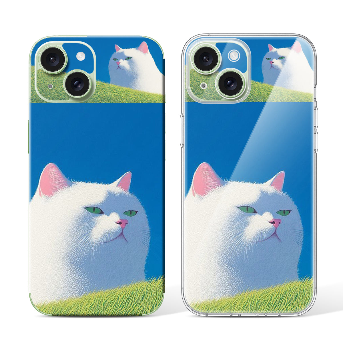 
Phone Skin for iPhone 15 Green — Design 03