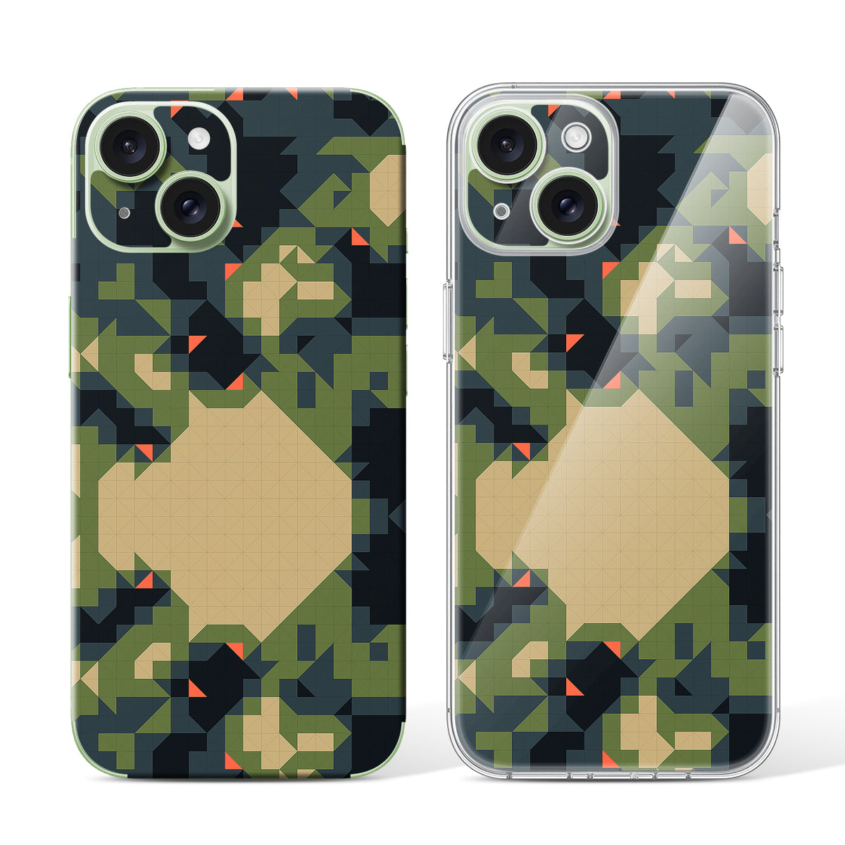 
Phone Skin for iPhone 15 Green — Design 100