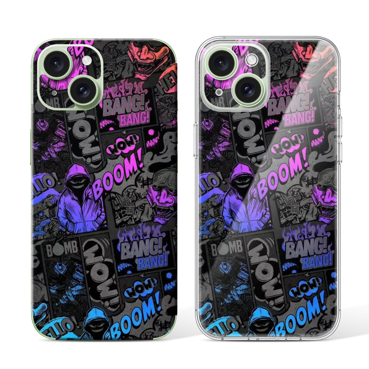 
Phone Skin for iPhone 15 Green — Design 13