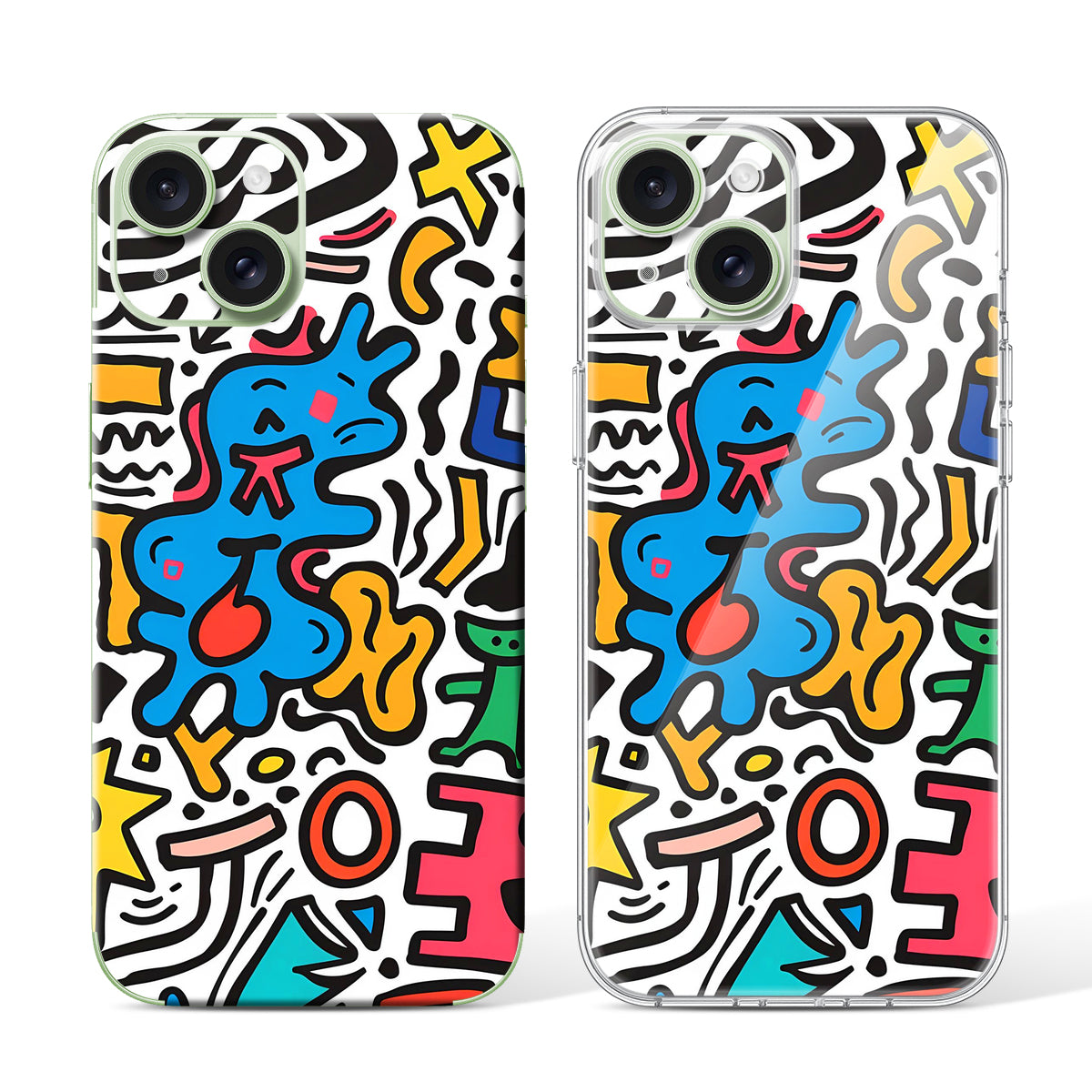 
Phone Skin for iPhone 15 Green — Design 17